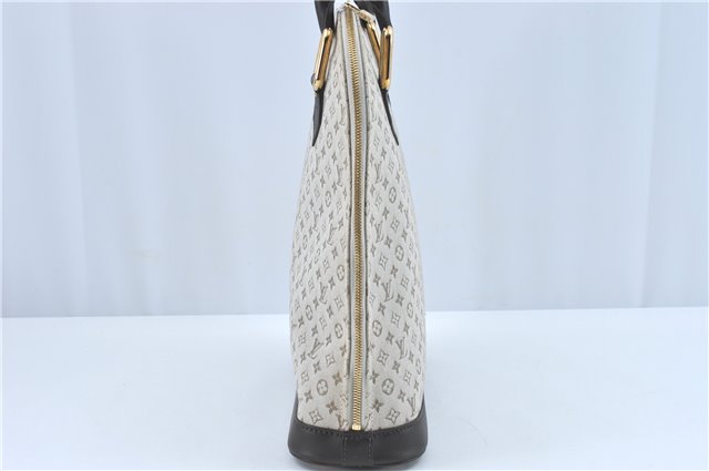 Auth Louis Vuitton Monogram Mini Alma Hout Hand Bag Khaki Beige M92203 LV 5742C