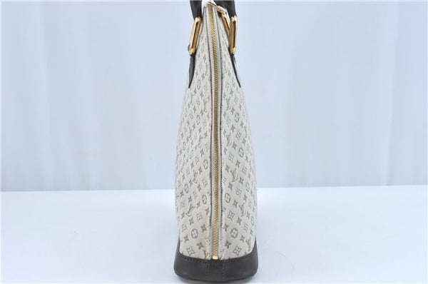 Auth Louis Vuitton Monogram Mini Alma Hout Hand Bag Khaki Beige M92203 LV 5742C