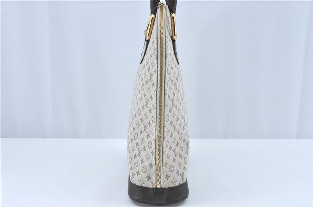 Auth Louis Vuitton Monogram Mini Alma Hout Hand Bag Khaki Beige M92203 LV 5742C