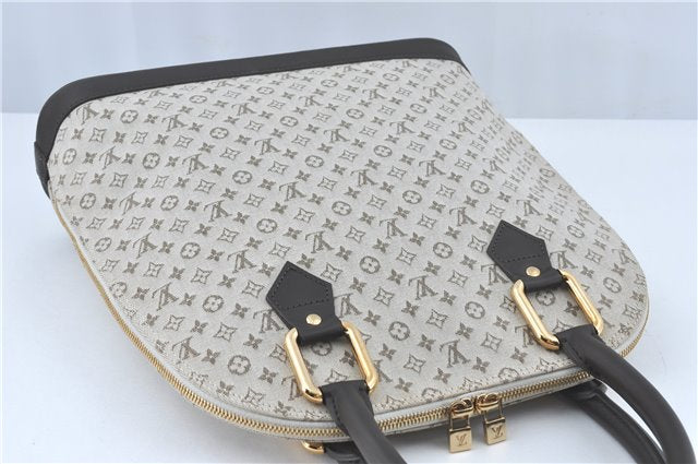 Auth Louis Vuitton Monogram Mini Alma Hout Hand Bag Khaki Beige M92203 LV 5742C