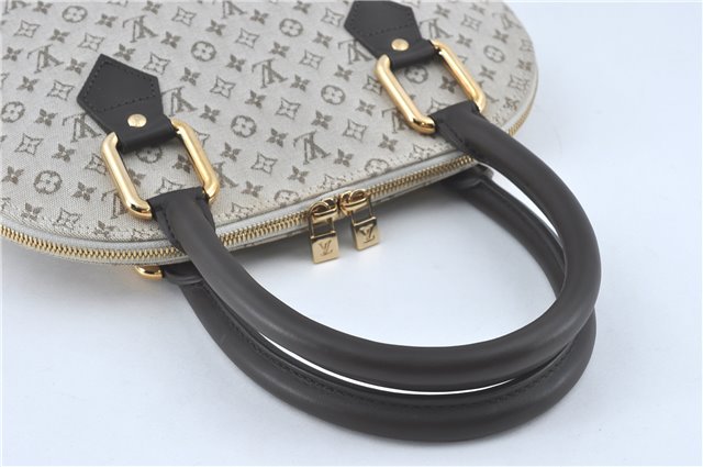 Auth Louis Vuitton Monogram Mini Alma Hout Hand Bag Khaki Beige M92203 LV 5742C