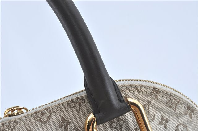 Auth Louis Vuitton Monogram Mini Alma Hout Hand Bag Khaki Beige M92203 LV 5742C