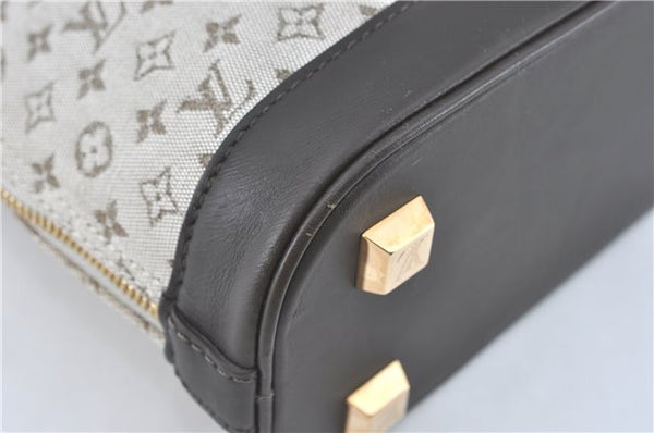 Auth Louis Vuitton Monogram Mini Alma Hout Hand Bag Khaki Beige M92203 LV 5742C