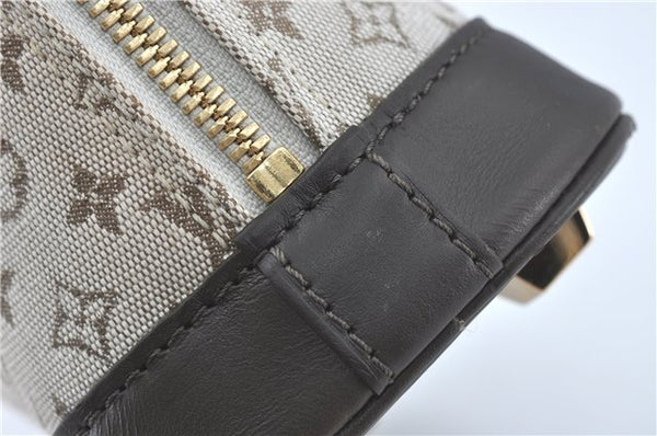 Auth Louis Vuitton Monogram Mini Alma Hout Hand Bag Khaki Beige M92203 LV 5742C