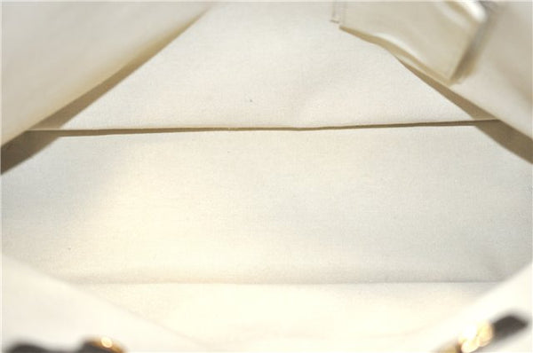 Auth Louis Vuitton Monogram Mini Alma Hout Hand Bag Khaki Beige M92203 LV 5742C