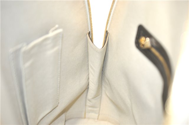 Auth Louis Vuitton Monogram Mini Alma Hout Hand Bag Khaki Beige M92203 LV 5742C