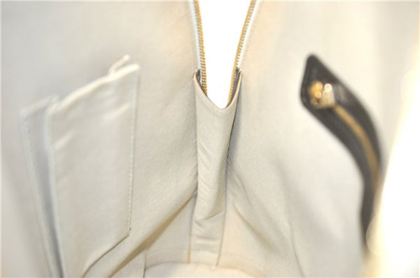 Auth Louis Vuitton Monogram Mini Alma Hout Hand Bag Khaki Beige M92203 LV 5742C