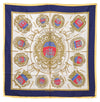 Authentic HERMES Carre 90 Scarf "Les Armes de Paris" Silk Yellow 5742H