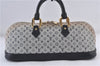 Authentic LOUIS VUITTON Monogram Mini Alma Ron Hand Bag Blue M92205 LV 5744C