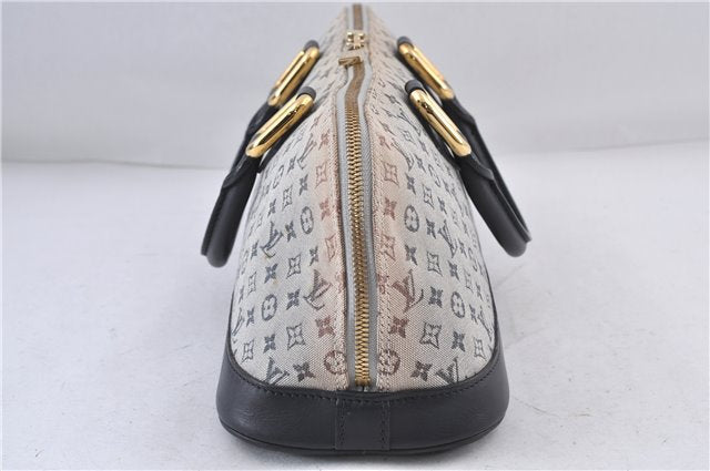 Authentic LOUIS VUITTON Monogram Mini Alma Ron Hand Bag Blue M92205 LV 5744C