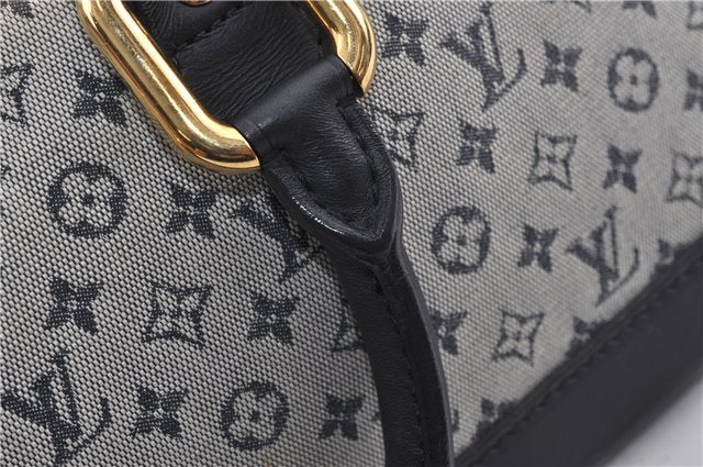 Authentic LOUIS VUITTON Monogram Mini Alma Ron Hand Bag Blue M92205 LV 5744C