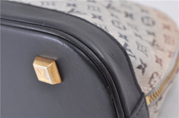 Authentic LOUIS VUITTON Monogram Mini Alma Ron Hand Bag Blue M92205 LV 5744C