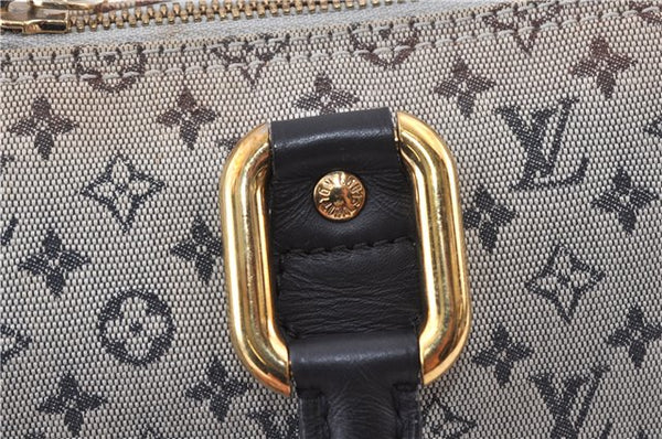 Authentic LOUIS VUITTON Monogram Mini Alma Ron Hand Bag Blue M92205 LV 5744C