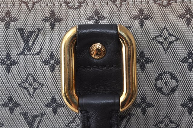 Authentic LOUIS VUITTON Monogram Mini Alma Ron Hand Bag Blue M92205 LV 5744C