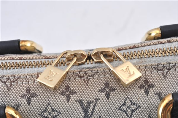 Authentic LOUIS VUITTON Monogram Mini Alma Ron Hand Bag Blue M92205 LV 5744C