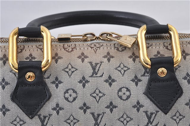 Authentic LOUIS VUITTON Monogram Mini Alma Ron Hand Bag Blue M92205 LV 5744C