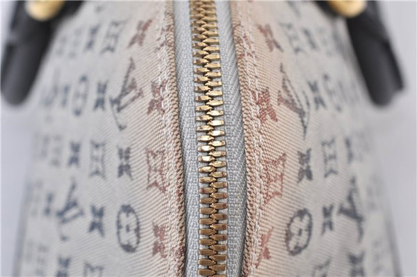 Authentic LOUIS VUITTON Monogram Mini Alma Ron Hand Bag Blue M92205 LV 5744C