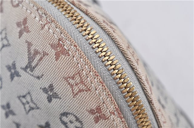 Authentic LOUIS VUITTON Monogram Mini Alma Ron Hand Bag Blue M92205 LV 5744C