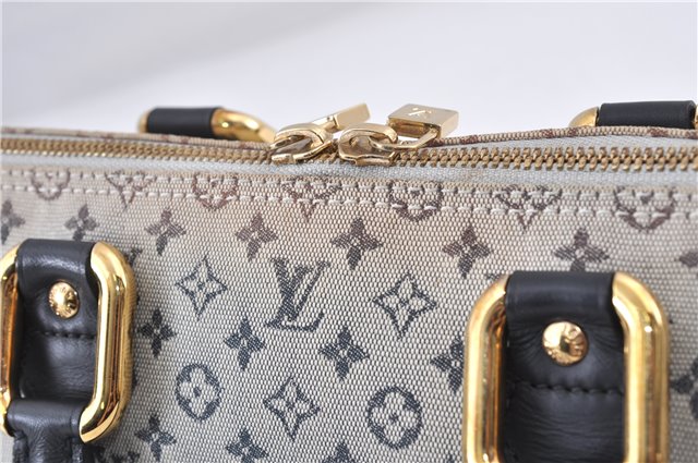 Authentic LOUIS VUITTON Monogram Mini Alma Ron Hand Bag Blue M92205 LV 5744C