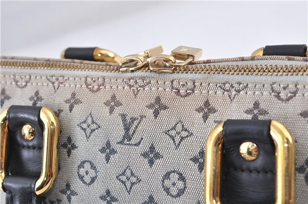 Authentic LOUIS VUITTON Monogram Mini Alma Ron Hand Bag Blue M92205 LV 5744C