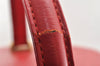 Authentic Louis Vuitton Epi Cannes Red Cosmetic Hand Bag Purse M48037 LV 5744I