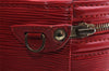 Authentic Louis Vuitton Epi Cannes Red Cosmetic Hand Bag Purse M48037 LV 5744I
