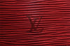 Authentic Louis Vuitton Epi Cannes Red Cosmetic Hand Bag Purse M48037 LV 5744I