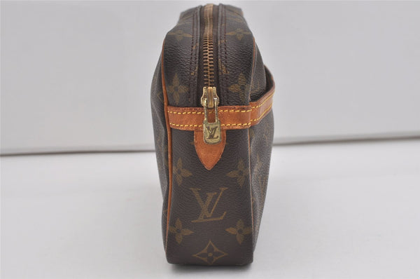 Authentic Louis Vuitton Monogram Compiegne 23 Clutch Hand Bag M51847 LV 5745I