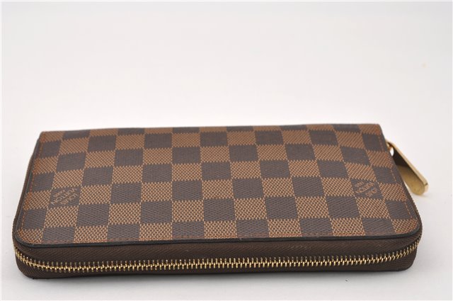 Authentic Louis Vuitton Damier Zippy Organizer Long Wallet Purse N60003 LV 5746F