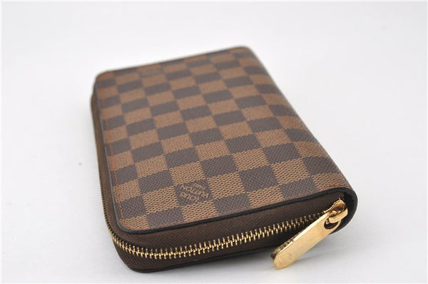 Authentic Louis Vuitton Damier Zippy Organizer Long Wallet Purse N60003 LV 5746F