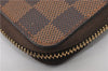 Authentic Louis Vuitton Damier Zippy Organizer Long Wallet Purse N60003 LV 5746F