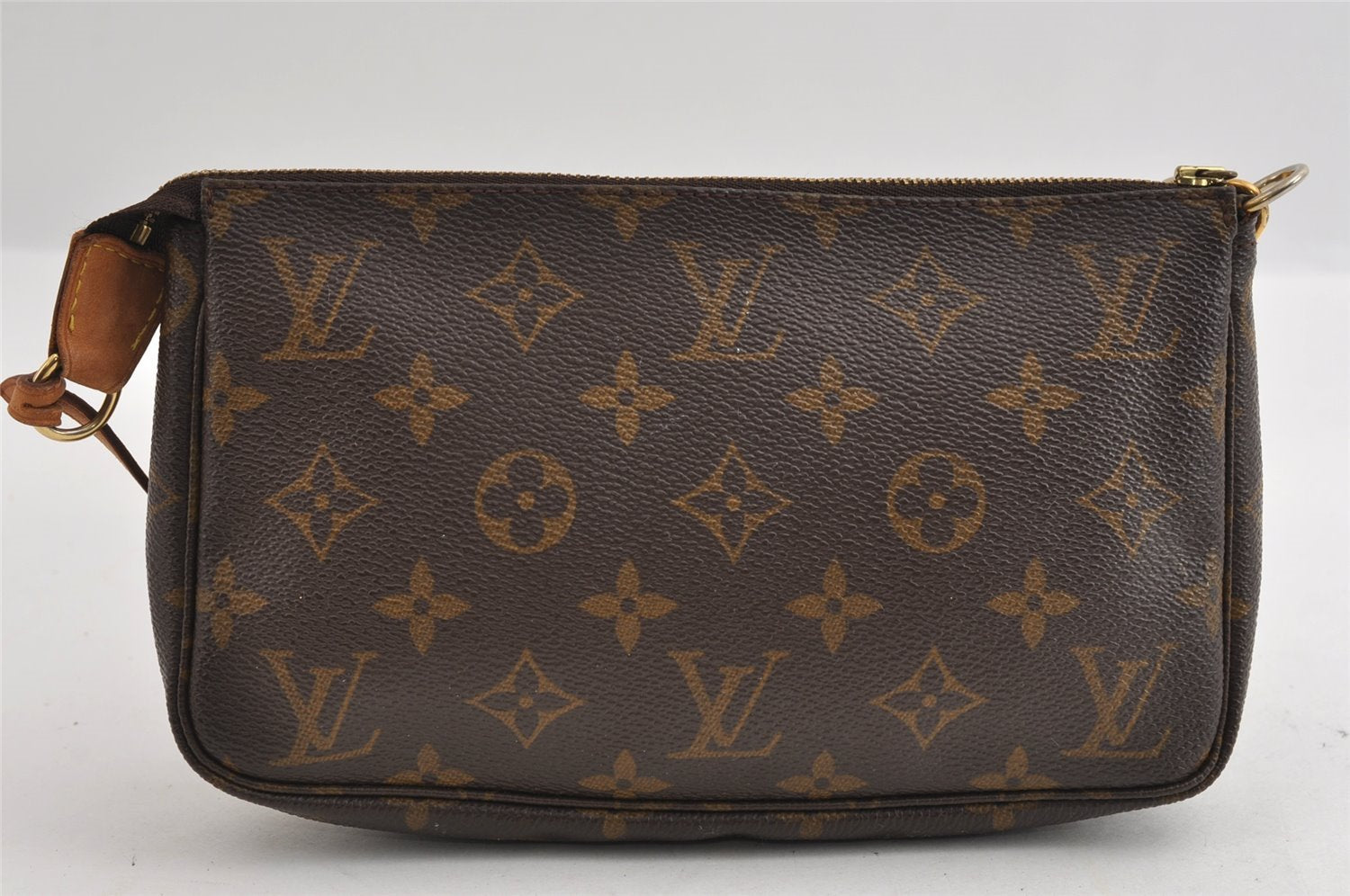 Authentic Louis Vuitton Monogram Pochette Accessoires Pouch M51980 LV 5746I