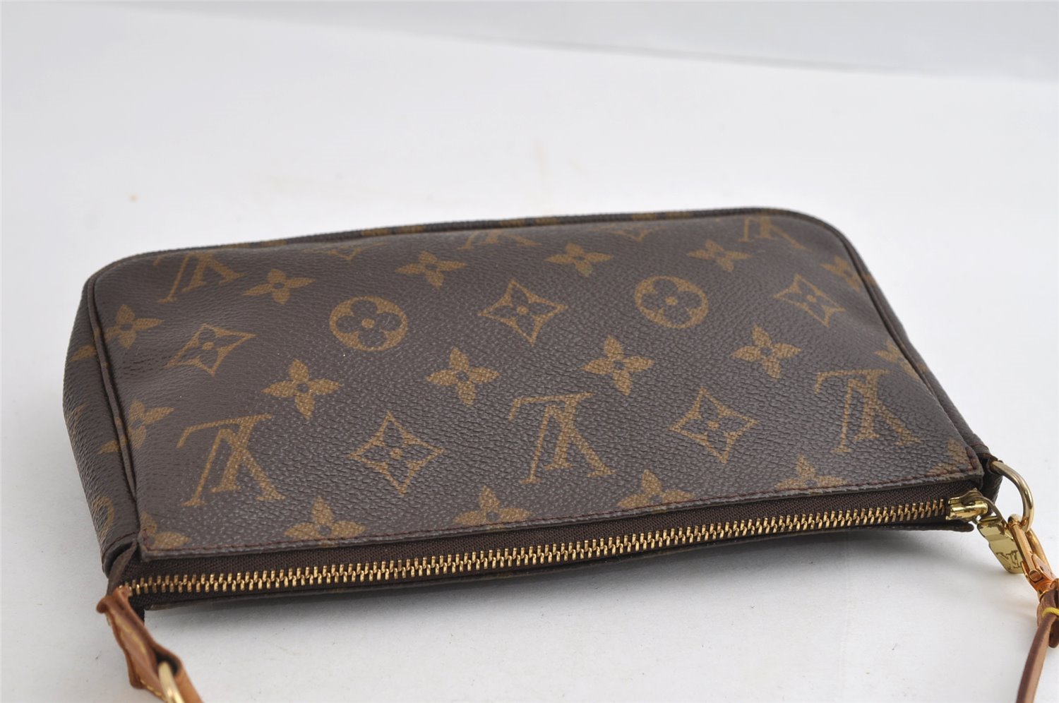 Authentic Louis Vuitton Monogram Pochette Accessoires Pouch M51980 LV 5746I