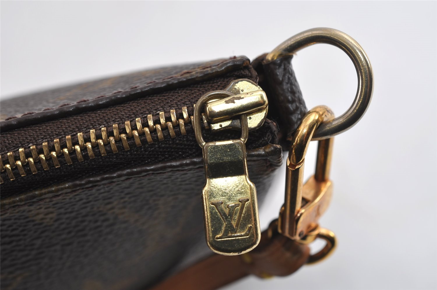 Authentic Louis Vuitton Monogram Pochette Accessoires Pouch M51980 LV 5746I