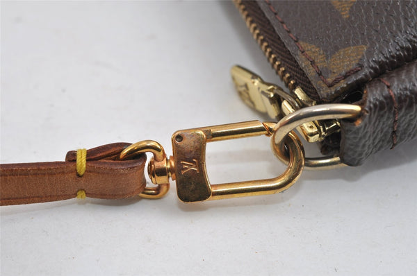 Authentic Louis Vuitton Monogram Pochette Accessoires Pouch M51980 LV 5746I