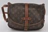Authentic Louis Vuitton Monogram Saumur 30 Shoulder Cross Bag M42256 LV 5747I