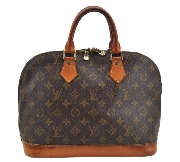 Authentic Louis Vuitton Monogram Alma Hand Bag Purse M51130 LV 5748I