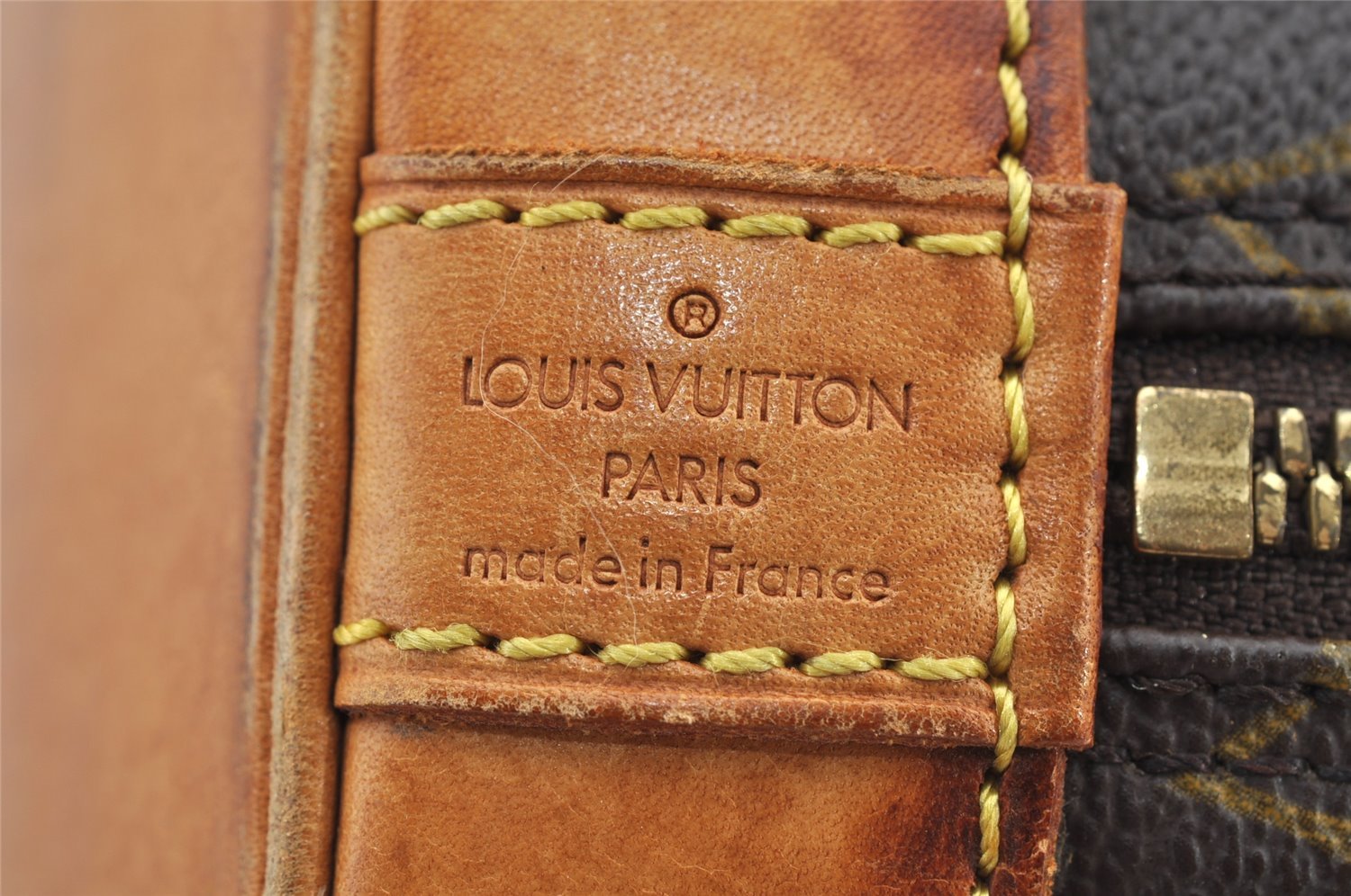 Authentic Louis Vuitton Monogram Alma Hand Bag Purse M51130 LV 5748I