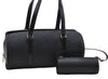 Authentic Louis Vuitton Epi Soufflot Black Hand Bag M52222 LV 5749D
