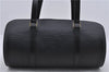Authentic Louis Vuitton Epi Soufflot Black Hand Bag M52222 LV 5749D
