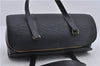 Authentic Louis Vuitton Epi Soufflot Black Hand Bag M52222 LV 5749D