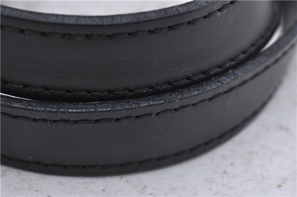 Authentic Louis Vuitton Epi Soufflot Black Hand Bag M52222 LV 5749D