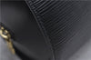 Authentic Louis Vuitton Epi Soufflot Black Hand Bag M52222 LV 5749D