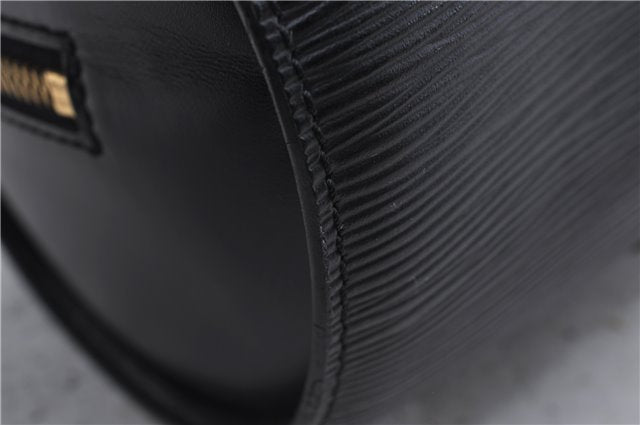 Authentic Louis Vuitton Epi Soufflot Black Hand Bag M52222 LV 5749D