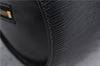 Authentic Louis Vuitton Epi Soufflot Black Hand Bag M52222 LV 5749D