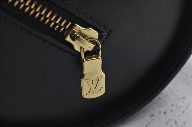 Authentic Louis Vuitton Epi Soufflot Black Hand Bag M52222 LV 5749D