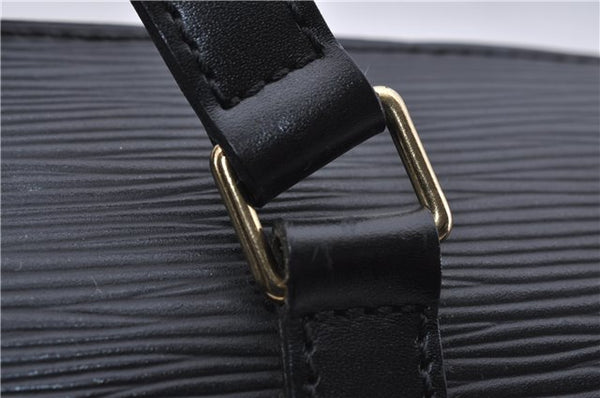 Authentic Louis Vuitton Epi Soufflot Black Hand Bag M52222 LV 5749D