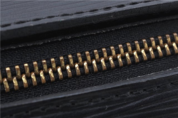 Authentic Louis Vuitton Epi Soufflot Black Hand Bag M52222 LV 5749D