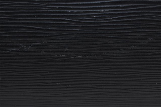 Authentic Louis Vuitton Epi Soufflot Black Hand Bag M52222 LV 5749D