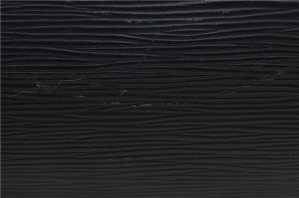 Authentic Louis Vuitton Epi Soufflot Black Hand Bag M52222 LV 5749D